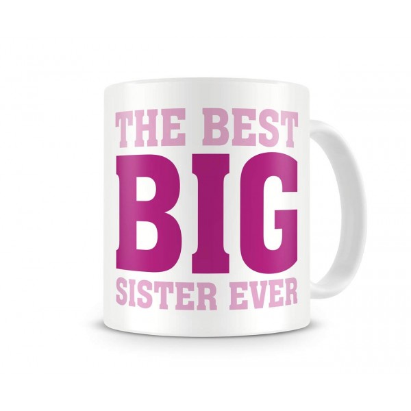 Grabadeal Beautiful White The Best Big Sister Ever Coffee Mug Gift for Raksha Bandhan